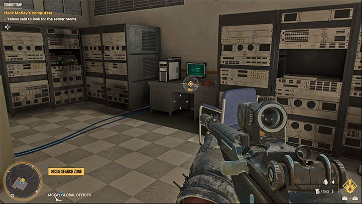 There are 2 computers to hack, located in 2 server rooms on different floors of the building - Far Cry 6: Tourist Trap - walkthrough - El Este - Far Cry 6 Guide