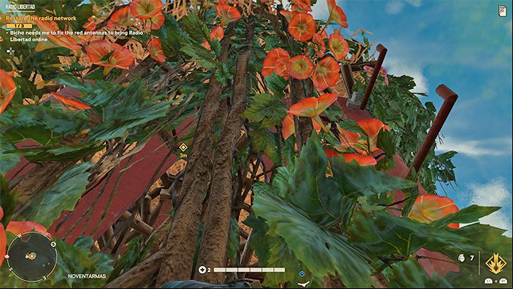 Carefully climb the next higher ledges and vines - Far Cry 6: Re-Education - walkthrough - Valle De Oro - Far Cry 6 Guide