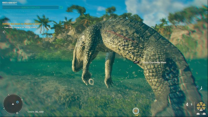 As mentioned before, it's a good idea to use a crossbow/bow to kill a crocodile or, as a last resort, a decent rifle (e - Far Cry 6: Whos a Good Boy - walkthrough - Yaran stories - Madrugada - Far Cry 6 Guide