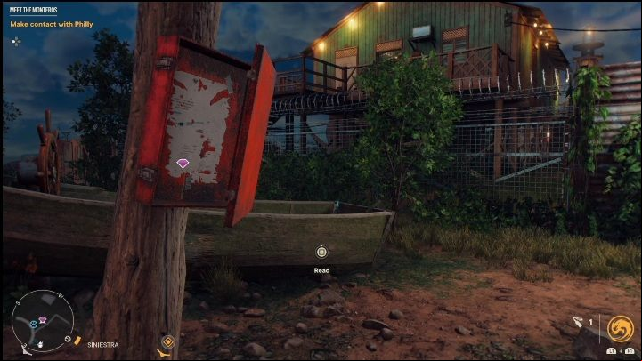 To start the treasure hunt, you must read the note attached to the wooden pole - Far Cry 6: The Mongoose and the Man - Treasure Hunts (Madrugada) - Madrugada - Far Cry 6 Guide