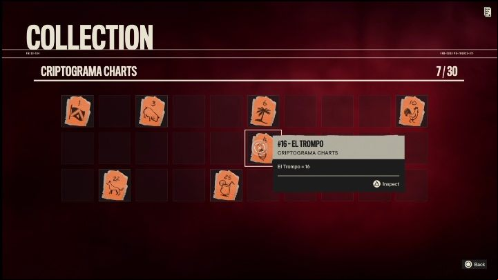 The chart is attached to a brick post on one of the roofs - Far Cry 6: Madrugada, Criptograma Chart - list, locations - Cryptogram cards - Far Cry 6 Guide