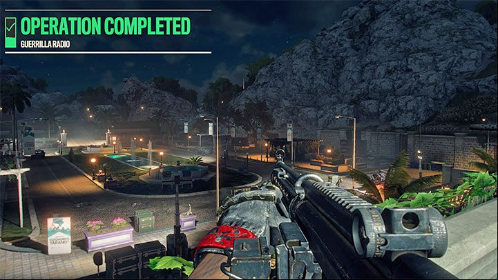 You have to fight until the stage performance ends (not until all enemies are down), because only then will the operation be completed - Far Cry 6: Guerrilla Radio - walkthrough - Valle De Oro - Far Cry 6 Guide