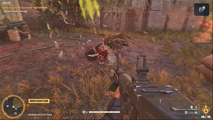 Exploring the farm, expect fighting with roosters, and just like in the previous Elvis mission, they will be extremely strong and resilient - Far Cry 6: Over Easy - walkthrough - Yaran stories - Madrugada - Far Cry 6 Guide