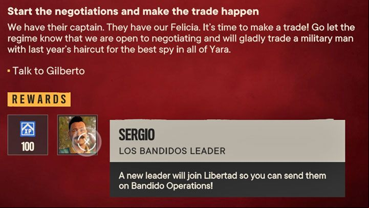 Acquiring new leaders is a slow process - don't be discouraged when you will be forced to use only the "starter" leader for a long time - Far Cry 6: Los Bandidos Operations - Basics - Far Cry 6 Guide