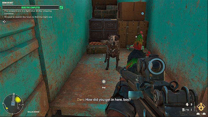 The Boom or Bust quest involves visiting Feroza - Far Cry 6: Boom Boom - Amigo - Amigos - pets - Far Cry 6 Guide
