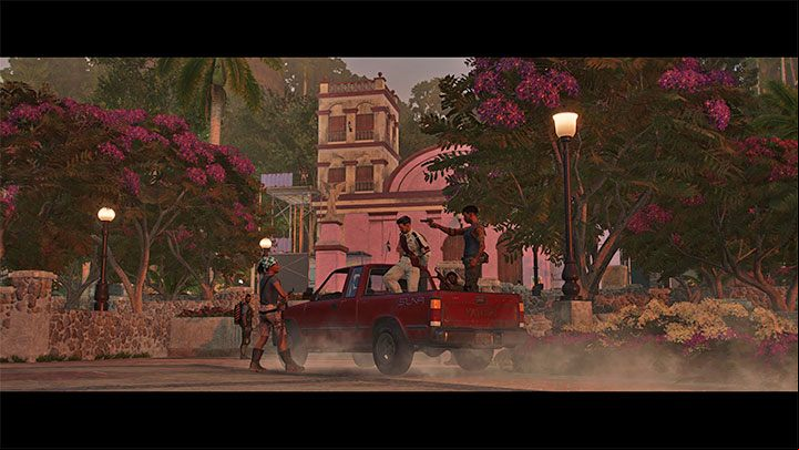 After vandalizing three billboards wait for an announcement on your radio and head for the Basilica - Far Cry 6: Tricks of the Trade - walkthrough - Orange stories - El Este - Far Cry 6 Guide