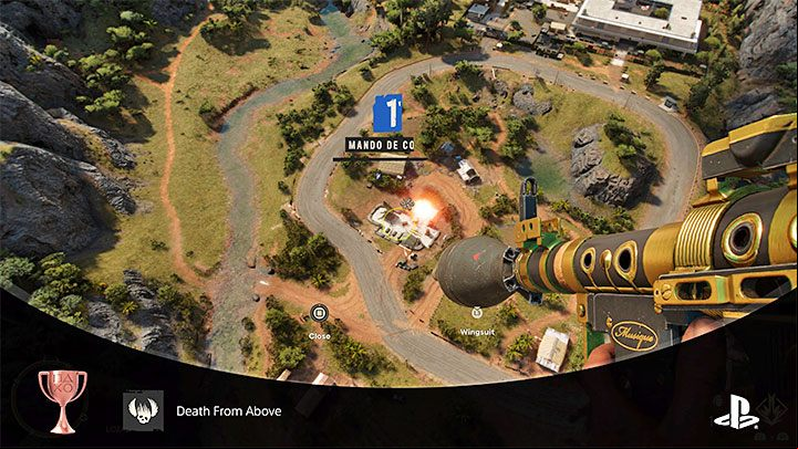 When you do so, you can shoot a rocket launcher at such a soldier very precisely - Far Cry 6: Death From Above trophy - how to get it? - Trophy Guide - Far Cry 6 Guide