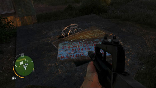 Reach the area marked with the red circle, to find a descent blocked off with plates - The Southern Island - North-eastern part - Cult Objects - Far Cry 3 - Game Guide and Walkthrough