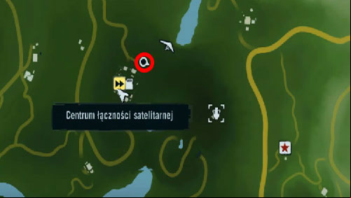 Reach the area marked with the red circle, near the Satellite Communications Hub - The Southern Island - North-eastern part - Cult Objects - Far Cry 3 - Game Guide and Walkthrough
