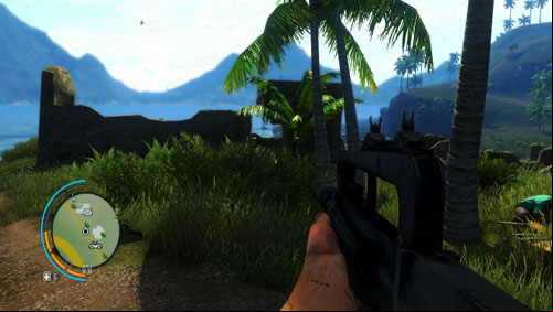 In the area marked as number two, you will find remains of a bunker shown in the screenshot - The Southern Island - North-western part - Letters of the Lost - Far Cry 3 - Game Guide and Walkthrough