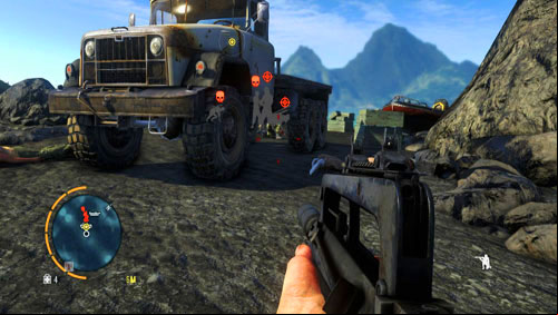 Go around the remaining enemies, so that you are behind the truck - Three Blind Mice - Main missions - Far Cry 3 - Game Guide and Walkthrough
