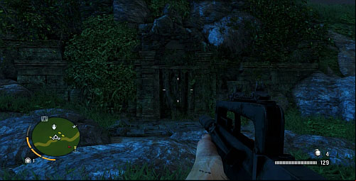 Take the road to drive to the area marked with number 11 - The Northern Island - South-western part - Cult Objects - Far Cry 3 - Game Guide and Walkthrough