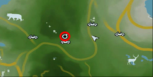 Reach the area marked with the red circle in the above screenshot and start to go around the hill, in the counterclockwise direction - The Northern Island - South-western part - Cult Objects - Far Cry 3 - Game Guide and Walkthrough