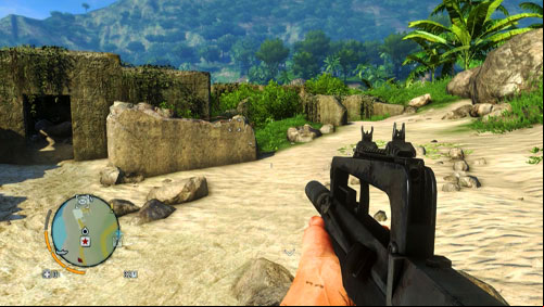 Reach the area marked as number one, to find the bunker shown in the screenshot - The Northern Island - South-eastern part - Letters of the Lost - Far Cry 3 - Game Guide and Walkthrough
