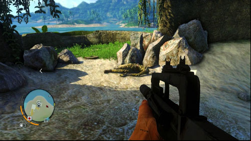 Go over to its right side, in relation to the previous screenshot, to find the corpse and the letter - The Northern Island - South-eastern part - Letters of the Lost - Far Cry 3 - Game Guide and Walkthrough