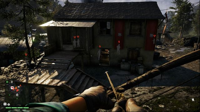 From the roof of this building, you will have a perfect view of the whole outpost. - Pranijagat School - Outposts - Two alarms - Far Cry 4 - Game Guide and Walkthrough