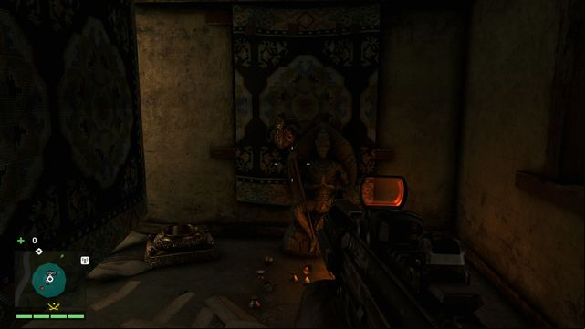 Inside the house, hanging on a small statue near the window - Southern and central Kyrat - Yalungas Masks - Far Cry 4 - Game Guide and Walkthrough