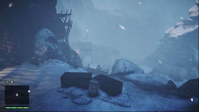 Use your knifes in the place shown on the screen shot above to kill a soldier wandering nearby - Dont Look Down - Main Quests - Far Cry 4 - Game Guide and Walkthrough