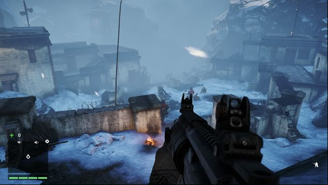 Beware of the two heavy armored soldiers. Use the left path to avoid them. - Dont Look Down - Main Quests - Far Cry 4 - Game Guide and Walkthrough