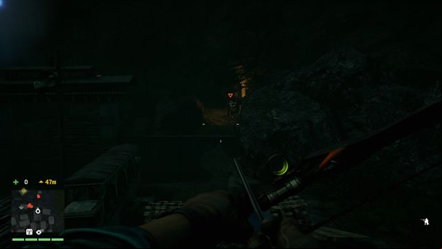 Walk around a group of enemies on the right side. On your way eliminate the isolated enemy. - City of Pain - Main Quests - Far Cry 4 - Game Guide and Walkthrough