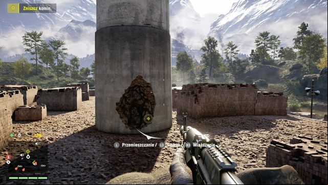 As soon as you destroy five ropes, the chimney can be tipped over. - Basic Chemistry (choosing Sabal) - Main Quests - Far Cry 4 - Game Guide and Walkthrough