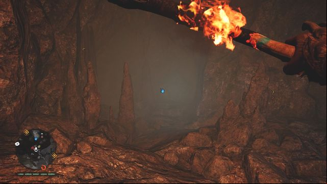 Find a large ice obstacle - destroy it and climb up to the ledge, then slide down to the other side - Cave paintings - Northern Oros - Far Cry Primal - Game Guide and Walkthrough