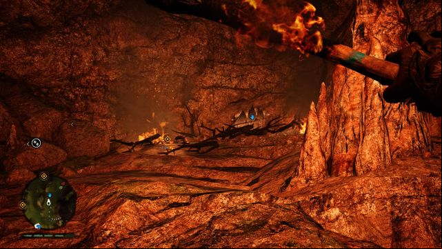 When you enter the cave, turn left and go deeper - the painting is behind the plants, burn them - Cave paintings - Southern Oros - Far Cry Primal - Game Guide and Walkthrough