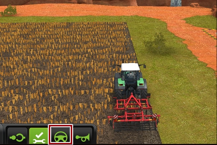 The steering wheel icon is used for hiring workers - Workers - Additional information - Farming Simulator 18 Game Guide
