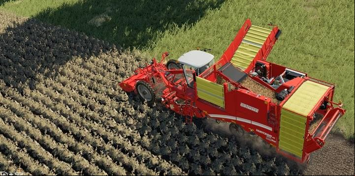 Grimme Varitron 470 Platinum Terra Trac - tank for potatoes. - Farming Simulator 19: Potatoes and beets - how to grow? Guide - Field work - Farming Simulator 19 Guide and Tips