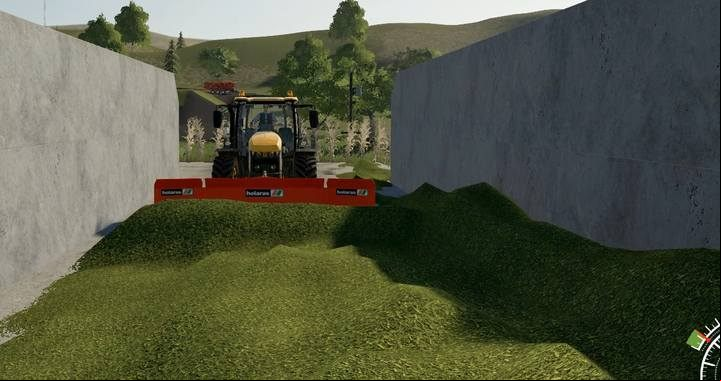 Use leveler to level silage in a silo. - Farming Simulator 19: Grass, hay, silage - Field work - Farming Simulator 19 Guide and Tips