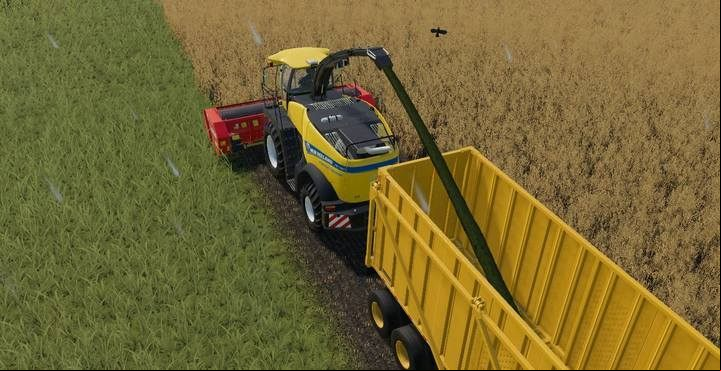A forage harvester can work even when it is raining. - Farming Simulator 19: Chaff - Field work - Farming Simulator 19 Guide and Tips