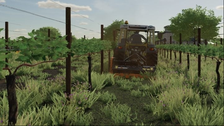 Mulching should be carried out when the grass is tall - Farming Simulator 22: Fruit-growing - Orchards & greenhouses - Farming Simulator 22 Guide