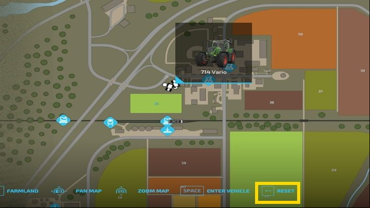 The last option is resetting vehicles - Farming Simulator 22: Teleportation / Fast Travel - Basics - Farming Simulator 22 Guide