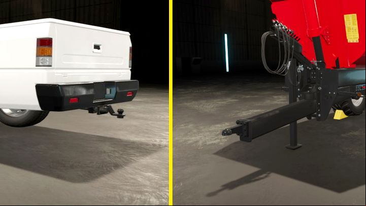 Ball hitch - Farming Simulator 22: Connecting, machine assemblies - Vehicles and machinery - Farming Simulator 22 Guide