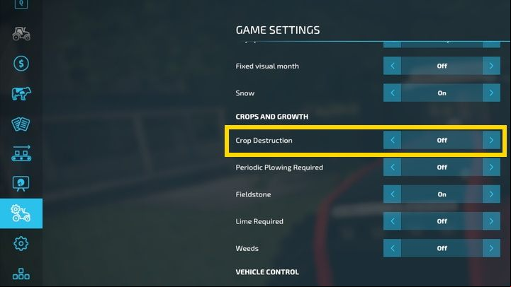 You can disable the plant destruction option in the game options - Farming Simulator 22: How not to destroy fields? - FAQ - Farming Simulator 22 Guide