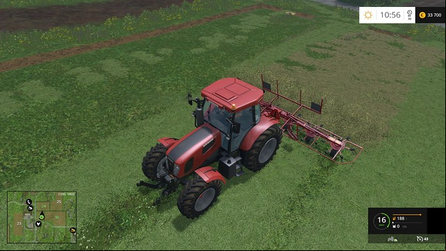 Windrowing doesnt take long. - Grass, hay, straw - Plants - Farming Simulator 15 Game Guide