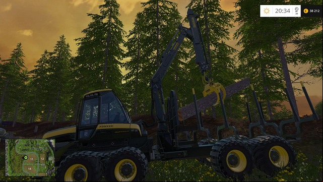 In this position, you can place the log properly. - Woodcutting - Other - Farming Simulator 15 Game Guide