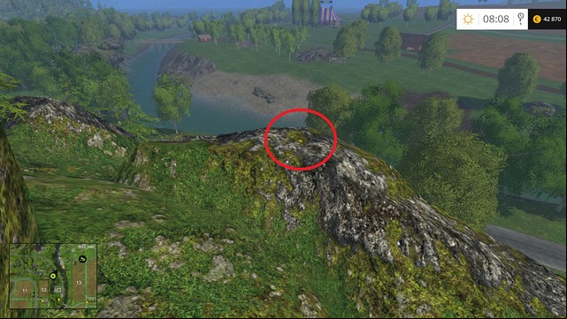 On the rocks - Section C - coins 30 - 44 - Gold Coins - Farming Simulator 15 Game Guide