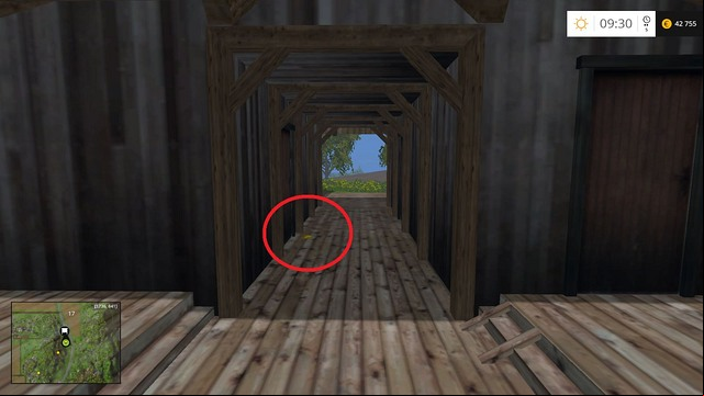 In the age in a wooden building - Section D - coins 45 - 54 - Gold Coins - Farming Simulator 15 Game Guide