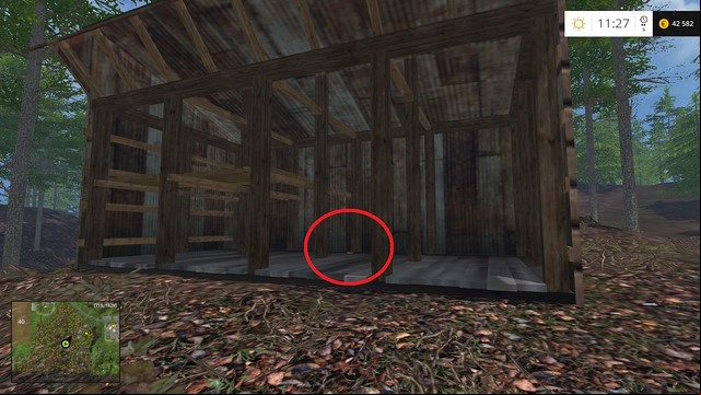 Inside a small building - Section E - coins 55 - 69 - Gold Coins - Farming Simulator 15 Game Guide