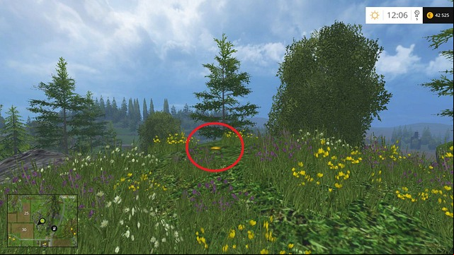 On a small hill - Section F - coins 70 - 89 - Gold Coins - Farming Simulator 15 Game Guide