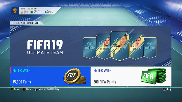Draft can be played online and offline (against AI) - Game Modes in FUT 19 - FUT Guide - FIFA 19 Game Guide