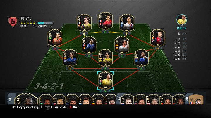 LP - Team of the Week 6 (TOTW) - FIFA 20 Ultimate Team - Team of the Week - FIFA 20 Guide