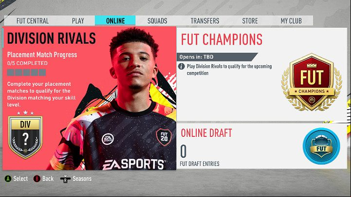 If You managed to create the first gold team and ready for a real challenge, its time to compete with real opponents in Division Rivals mode, i - Starting steps in FUT 20, FIFA 20 Ultimate Team - FIFA 20 Ultimate Team - FIFA 20 Guide