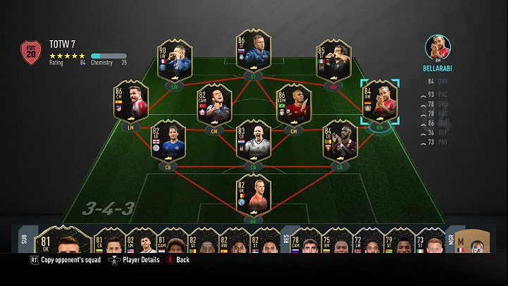 LP - Team of the Week 7 (TOTW) - FIFA 20 Ultimate Team - Team of the Week - FIFA 20 Guide