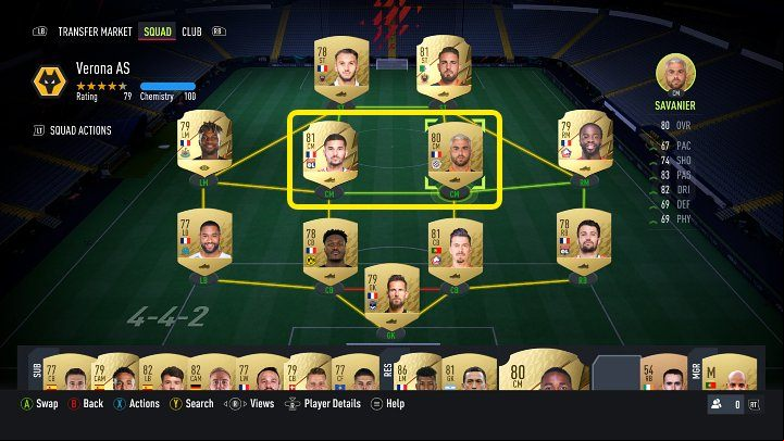 The screenshot above pictures footballers who have achieved full chemistry and a green connection - FUT 22: Chemistry - Basics - FIFA 22 Guide