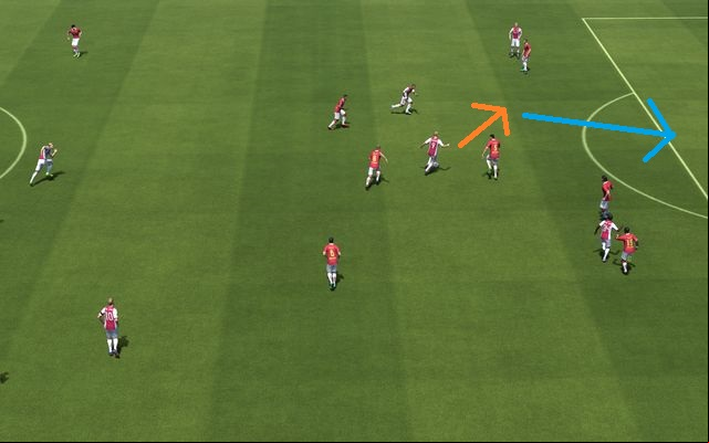 Disorganizing the enemy's defence is a basic thing to do when you want to finish your action - Finishing actions - Offense - FIFA 14 - Game Guide and Walkthrough