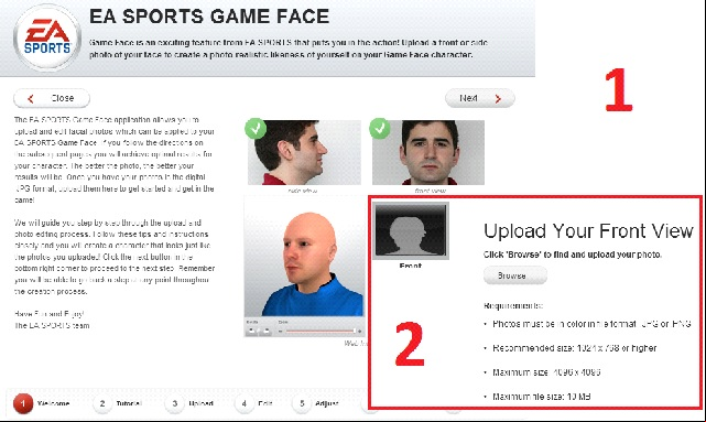 This will make the welcoming screen appear, where you click Next - The Game Face function - Virtual clubs - FIFA 14 - Game Guide and Walkthrough