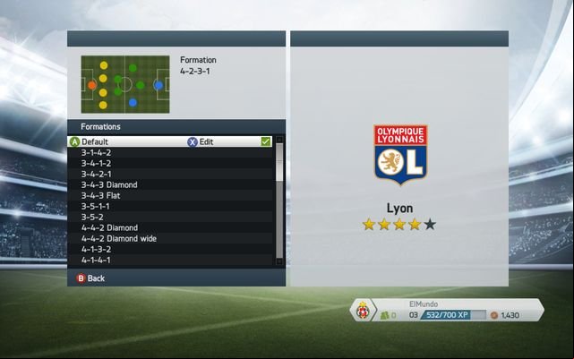 The choice of a formation depends on multiple factors, but mostly on your staff, strength of the enemy and the score which you plan on achieving in a given game - Choosing the right team and formation on the field - Tactics - FIFA 14 - Game Guide and Walkthrough