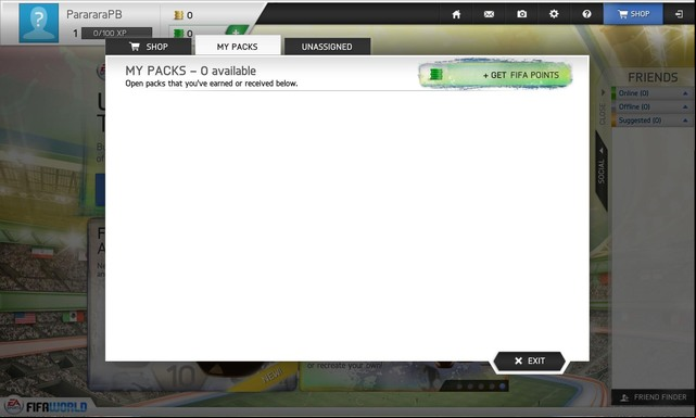 We can view the packs that we have in the My Packs - FIFA Ultimate Team Card Packs - FIFA World - Game Guide and Walkthrough